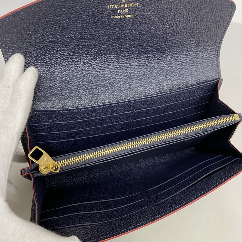 Louis Vuitton Long Wallet Monogram/empreinte Portefeuille Sarah M62125 Marine