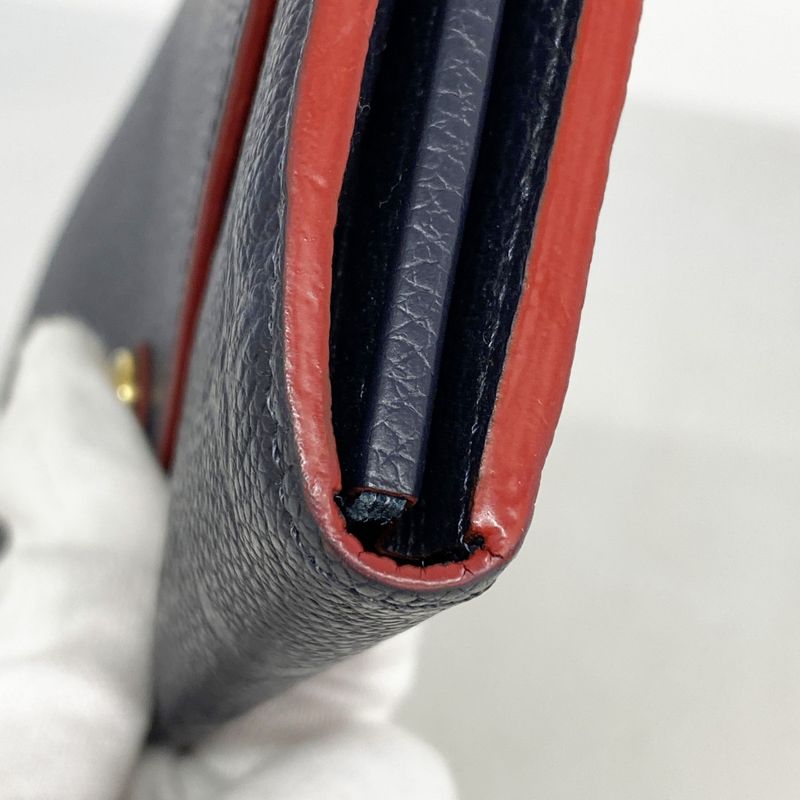 Louis Vuitton Long Wallet Monogram/empreinte Portefeuille Sarah M62125 Marine