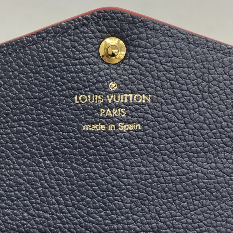 Louis Vuitton Long Wallet Monogram/empreinte Portefeuille Sarah M62125 Marine