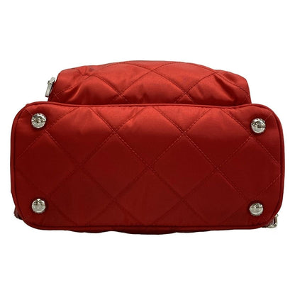 Prada Rucksack Tessuto Impuntu Backpack 1bz066 Rosso (Red) Quilted Leather