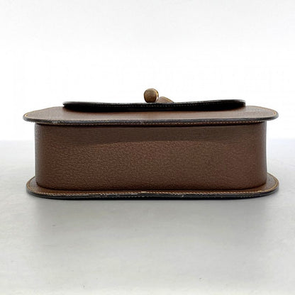 Gucci Shoulder Bag Bamboo 001 2113 1622 Leather Brown Gold Hardware Women
