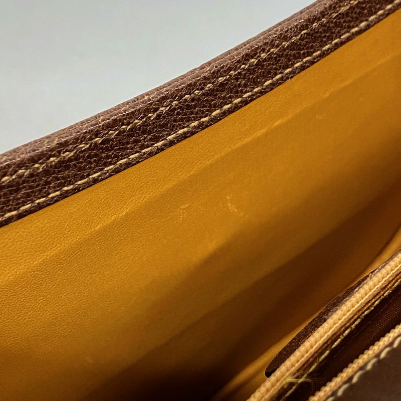 Gucci Shoulder Bag Bamboo 001 2113 1622 Leather Brown Gold Hardware Women