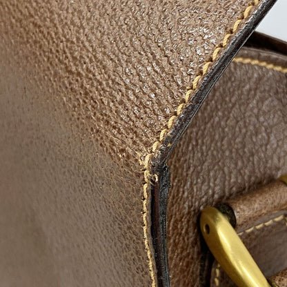 Gucci Shoulder Bag Bamboo 001 2113 1622 Leather Brown Gold Hardware Women