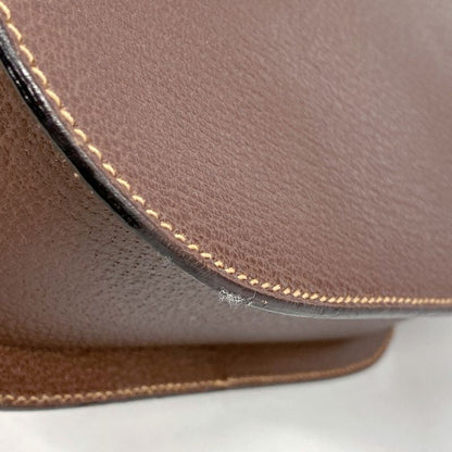 Gucci Shoulder Bag Bamboo 001 2113 1622 Leather Brown Gold Hardware Women