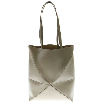 Loewe Puzzle Fold Tote Beige Leather Medium Shoulder Bag Tote Bag