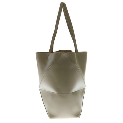 Loewe Puzzle Fold Tote Beige Leather Medium Shoulder Bag Tote Bag