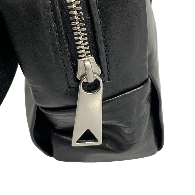 Bottega Veneta Waist Pouch Cassette Black Leather