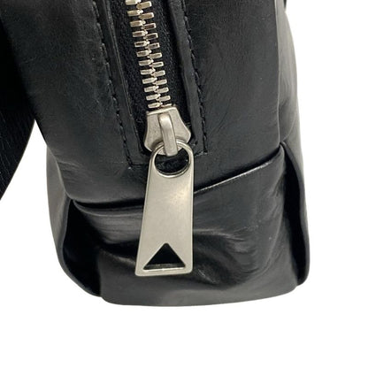 Bottega Veneta Waist Pouch Cassette Black Leather
