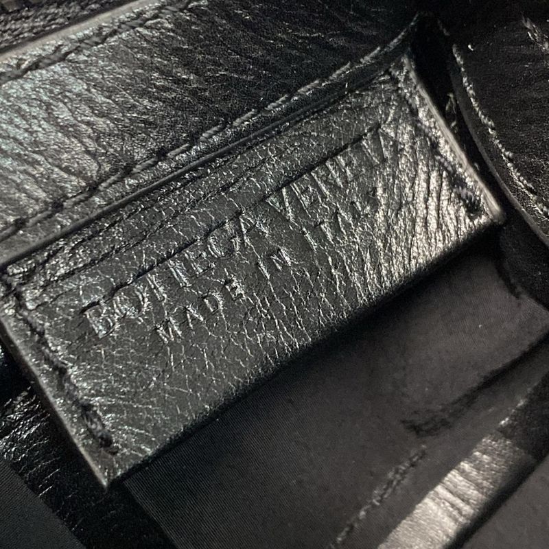 Bottega Veneta Waist Pouch Cassette Black Leather