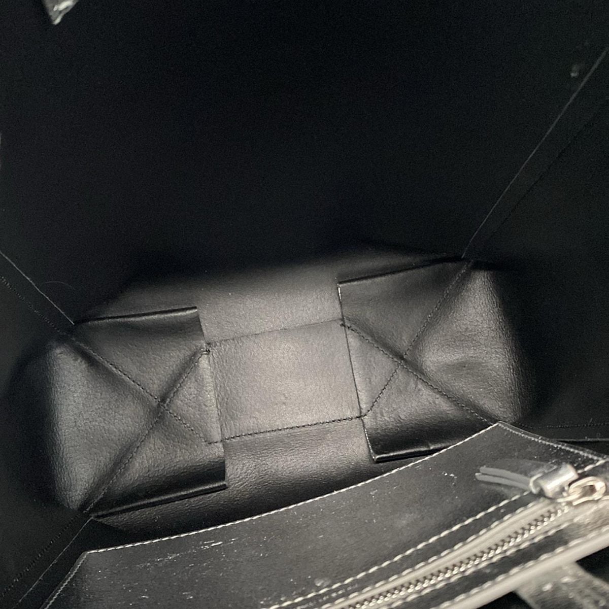 Celine Tote Bag Excellent Condition Vertical Cabas Small Silver Leather