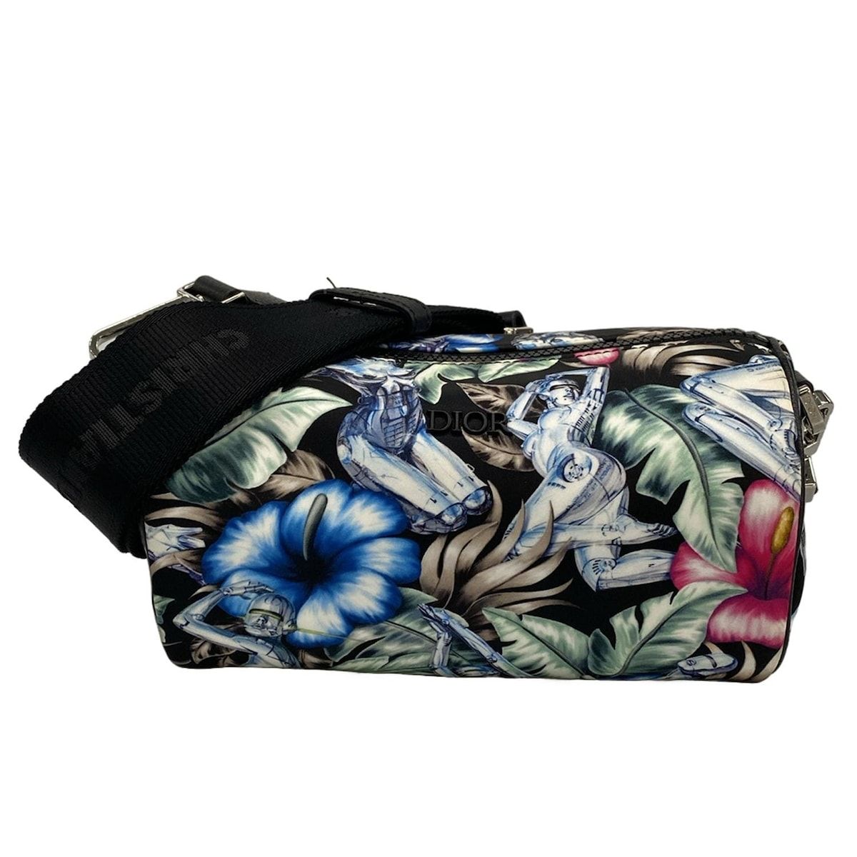 Dior Homme Shoulder Bag Excellent Condition Black X Light Blue X Multi