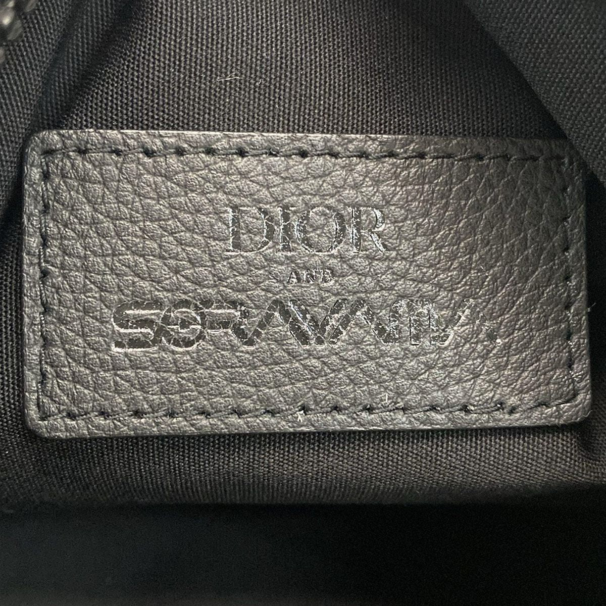 Dior Homme Shoulder Bag Excellent Condition Black X Light Blue X Multi