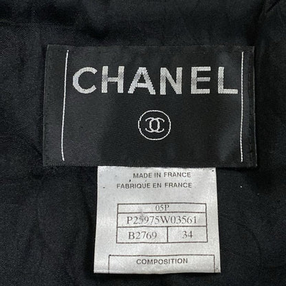 Chanel Jacket Size 34 S Women - P25975 Black and White Long Sleeves Spring and