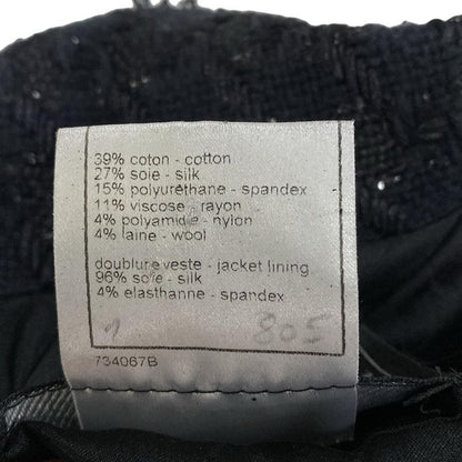 Chanel Jacket Size 34 S Women - P25975 Black and White Long Sleeves Spring and