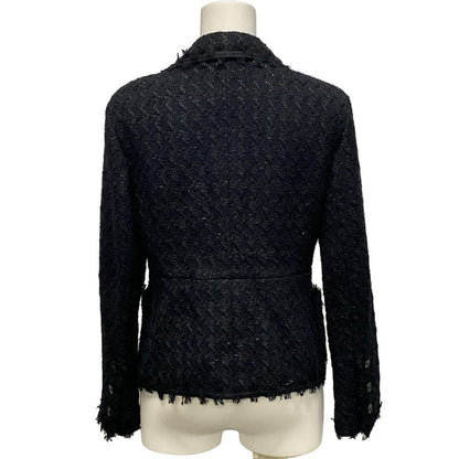 Chanel Jacket Size 34 S Women - P25975 Black and White Long Sleeves Spring and