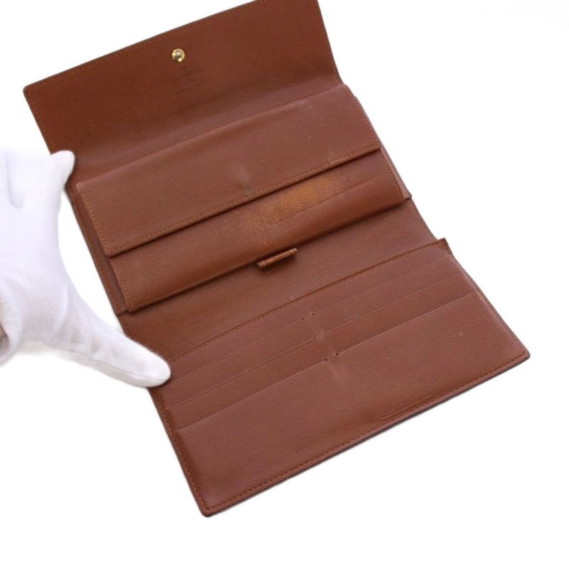 Louis Vuitton Porte Trésor International Monogram Long Wallet Trifold M61215 KH