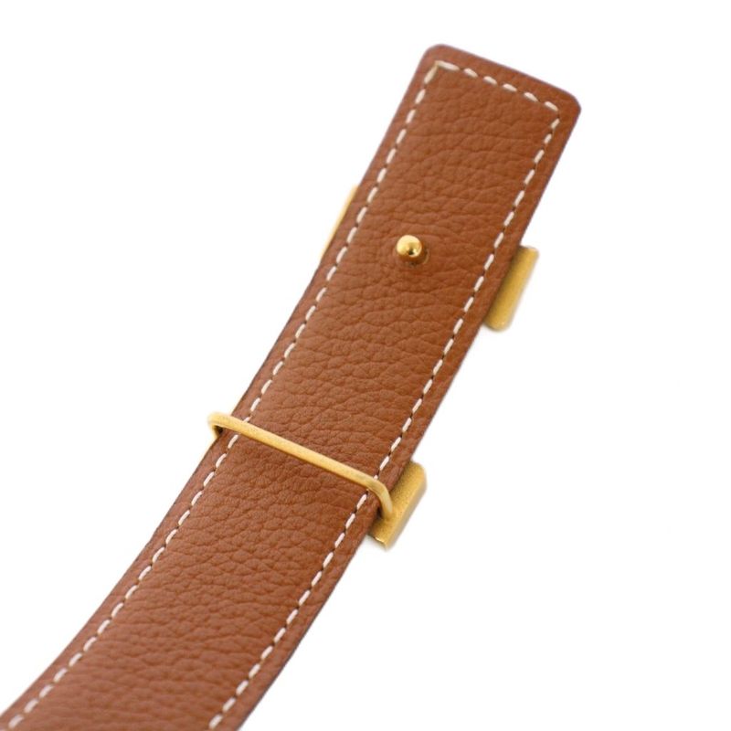 Hermes Constance Leather Belt Leather Belt 75 Black G Mark KH - OH H