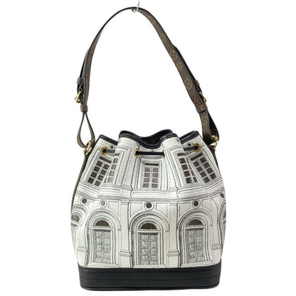 Louis Vuitton Shoulder Bag LV X Fornasetti Noe MM M59105 White and Black