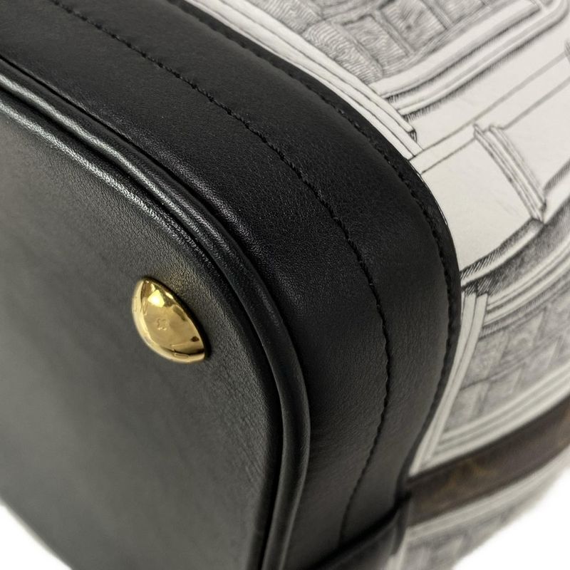 Louis Vuitton Shoulder Bag LV X Fornasetti Noe MM M59105 White and Black