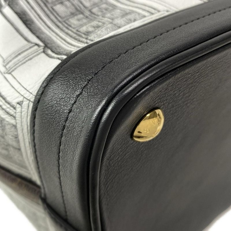 Louis Vuitton Shoulder Bag LV X Fornasetti Noe MM M59105 White and Black