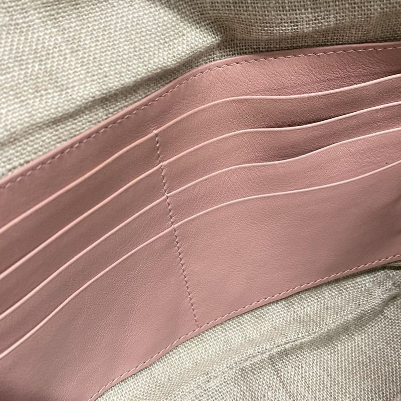 Gucci Shoulder Bag Bree Micro Gucci Guccissima 449413 Pink Leather