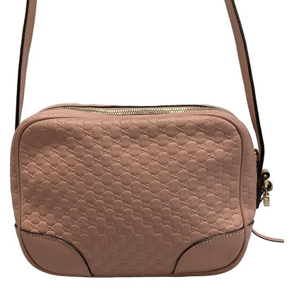 Gucci Shoulder Bag Bree Micro Gucci Guccissima 449413 Pink Leather