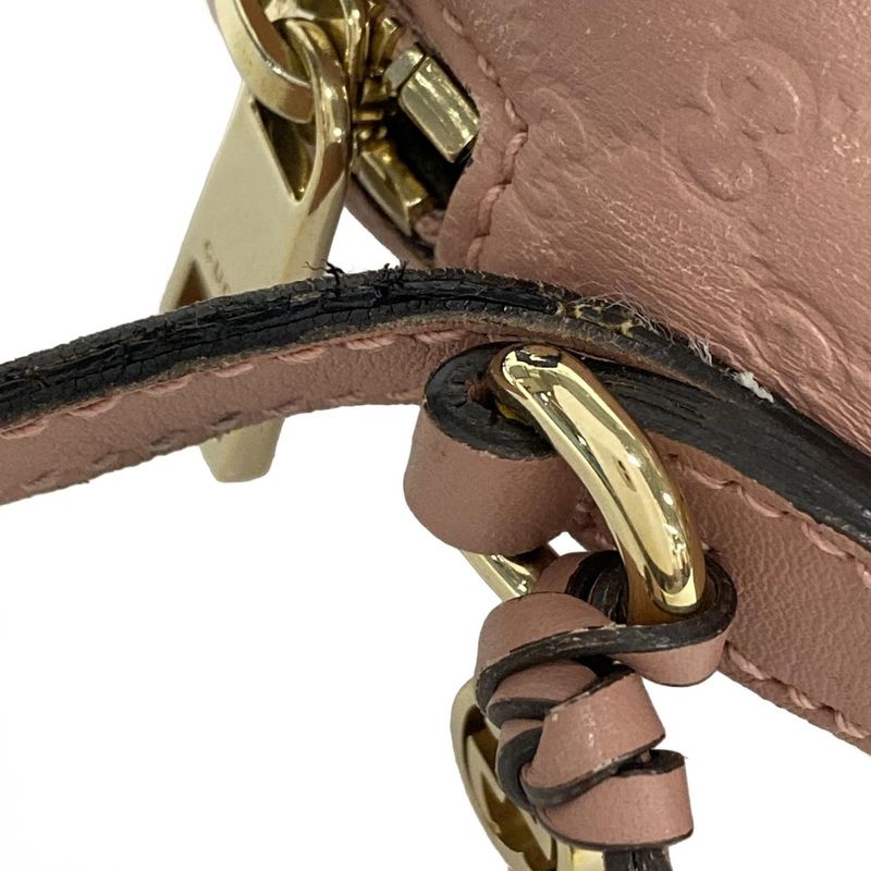 Gucci Shoulder Bag Bree Micro Gucci Guccissima 449413 Pink Leather