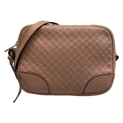 Gucci Shoulder Bag Bree Micro Gucci Guccissima 449413 Pink Leather