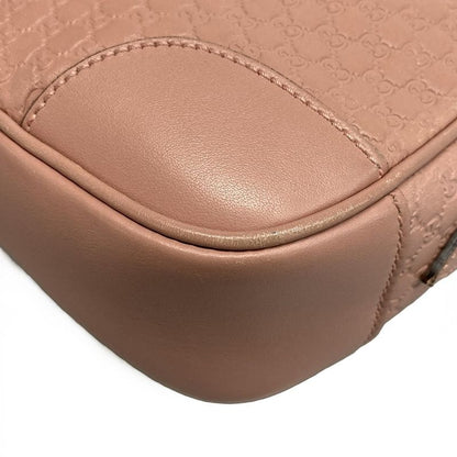 Gucci Shoulder Bag Bree Micro Gucci Guccissima 449413 Pink Leather