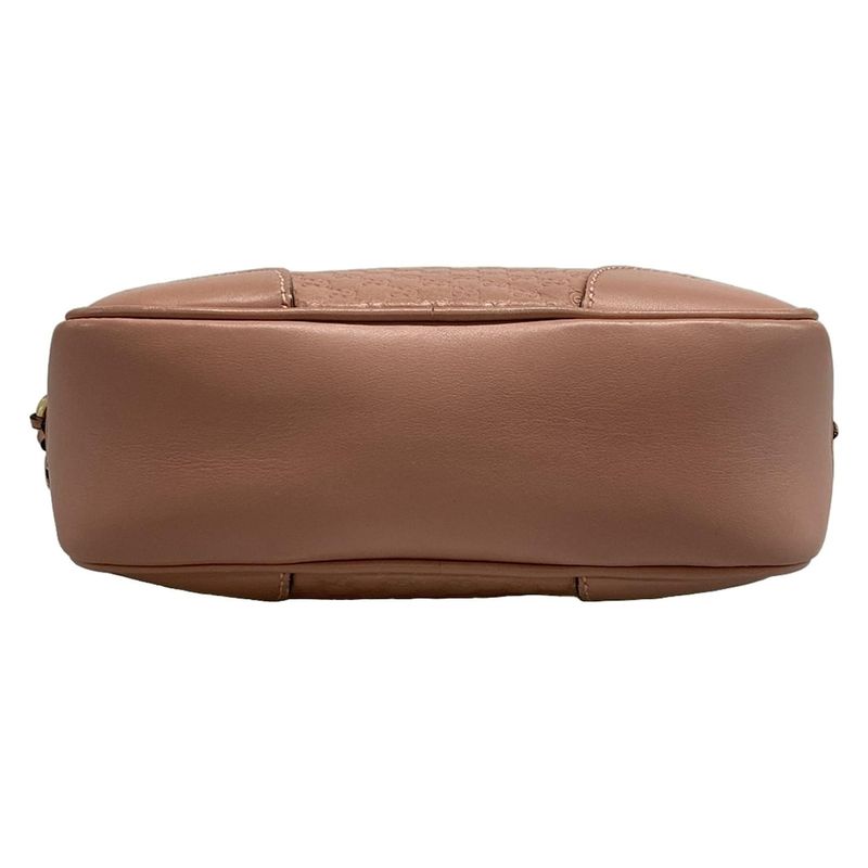 Gucci Shoulder Bag Bree Micro Gucci Guccissima 449413 Pink Leather