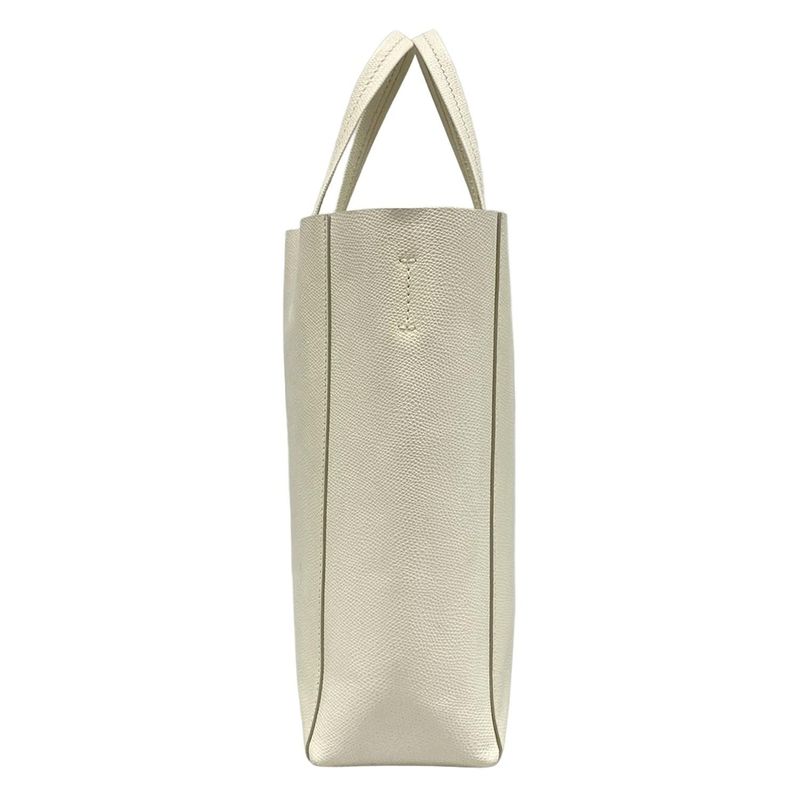 Celine Tote Bag Bertical Cabas Small White Leather
