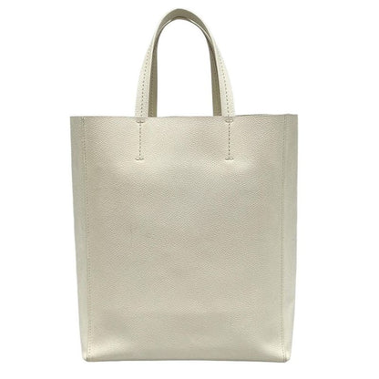 Celine Tote Bag Bertical Cabas Small White Leather