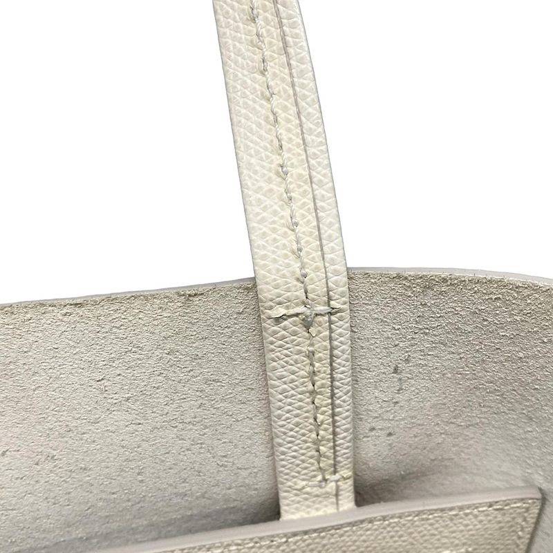 Celine Tote Bag Bertical Cabas Small White Leather