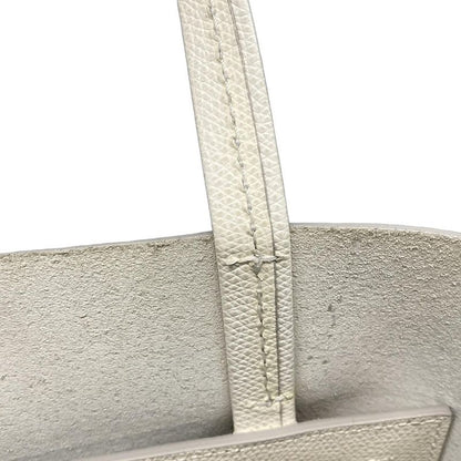 Celine Tote Bag Bertical Cabas Small White Leather