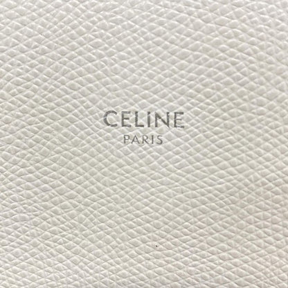Celine Tote Bag Bertical Cabas Small White Leather