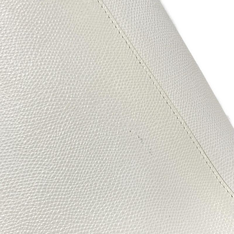 Celine Tote Bag Bertical Cabas Small White Leather