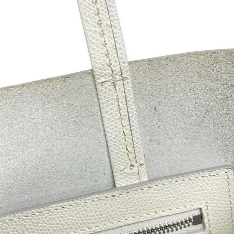 Celine Tote Bag Bertical Cabas Small White Leather