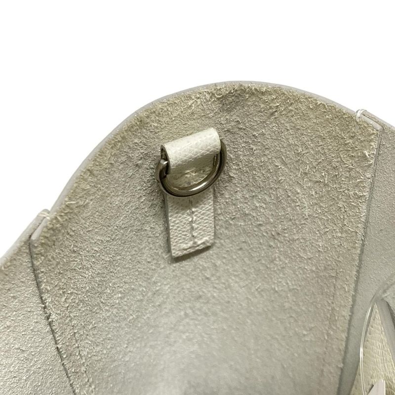 Celine Tote Bag Bertical Cabas Small White Leather