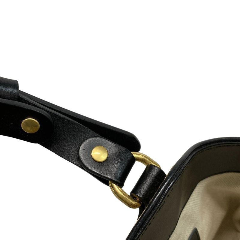 Gucci Tote Bag GG Pattern 296874 Beige Dark Brown and Black Studs Leather