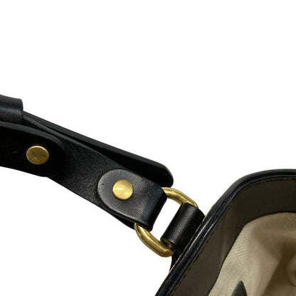 Gucci Tote Bag GG Pattern 296874 Beige Dark Brown and Black Studs Leather