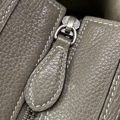 Celine Handbag Luggage Nano Shopper Gray Beige