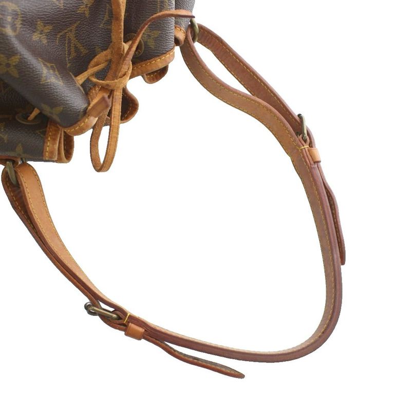 Louis Vuitton Noe Monogram Shoulder Bag Tote One Shoulder PVC Leather Draw String