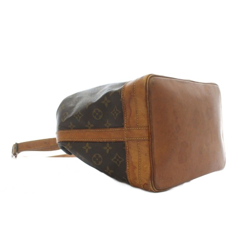 Louis Vuitton Noe Monogram Shoulder Bag Tote One Shoulder PVC Leather Draw String