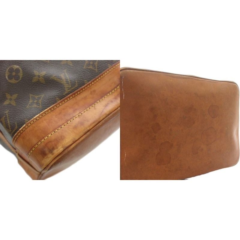 Louis Vuitton Noe Monogram Shoulder Bag Tote One Shoulder PVC Leather Draw String