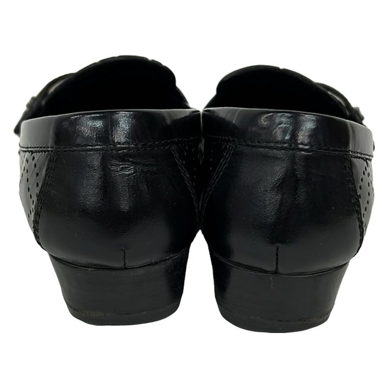 Louis Vuitton Loafers 34 1 2 Women - Black Perforated Outsole Reupholstered