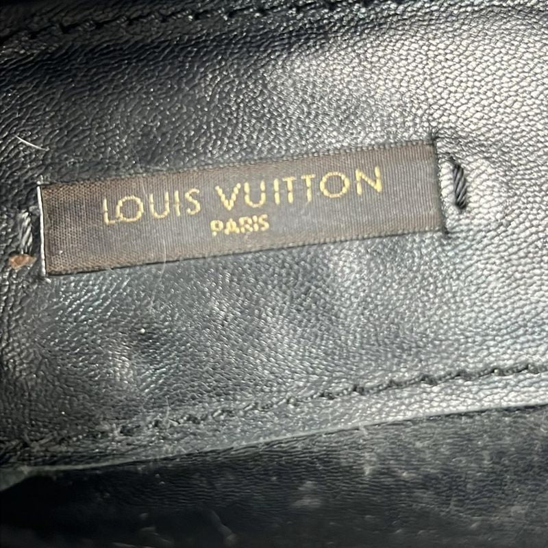 Louis Vuitton Loafers 34 1 2 Women - Black Perforated Outsole Reupholstered