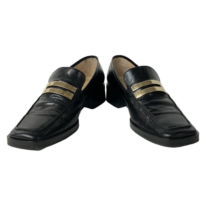 Gucci Loafer 6 1 2b Women - Black Leather