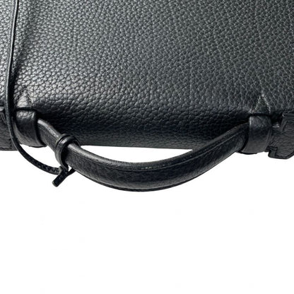 Hermes Men's Sac a Depeches 38 Noir Black B Engraved Togo Gold Hardware