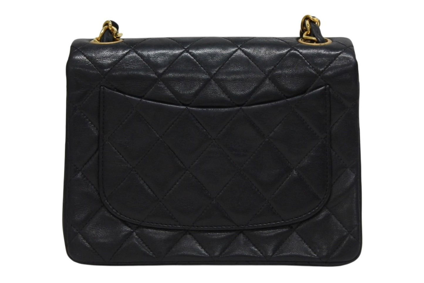 Chanel Mini Quilted 17 S Flap S Chain Shoulder Bag Lambskin CC Logo Black — view 2
