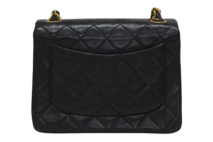 Chanel Mini Quilted 17 S Flap S Chain Shoulder Bag Lambskin CC Logo Black — view 2